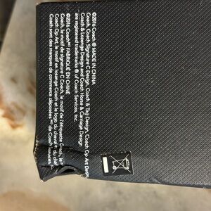 Coach Black Textured Gift Box